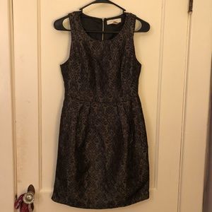 Shimmer jacquard dress